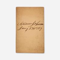 [Presidential] Johnson, Andrew Signed Carte de Visite