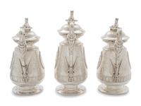 An American Aesthetic Movement Six-Piece Coin Silver Tea and Coffee Service