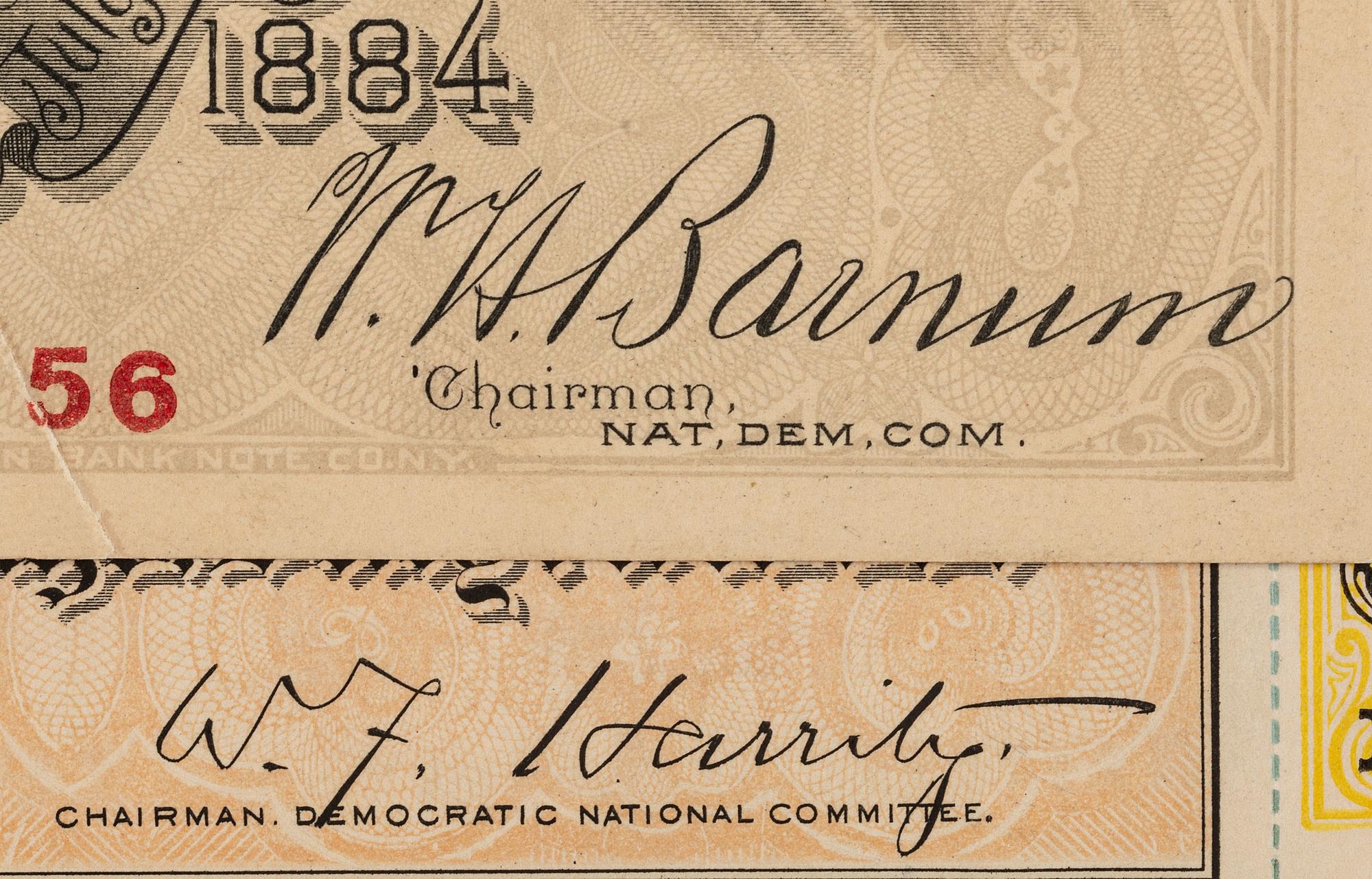 [AUTOGRAPHS]. Signatures of 19th-century American military and political figures.