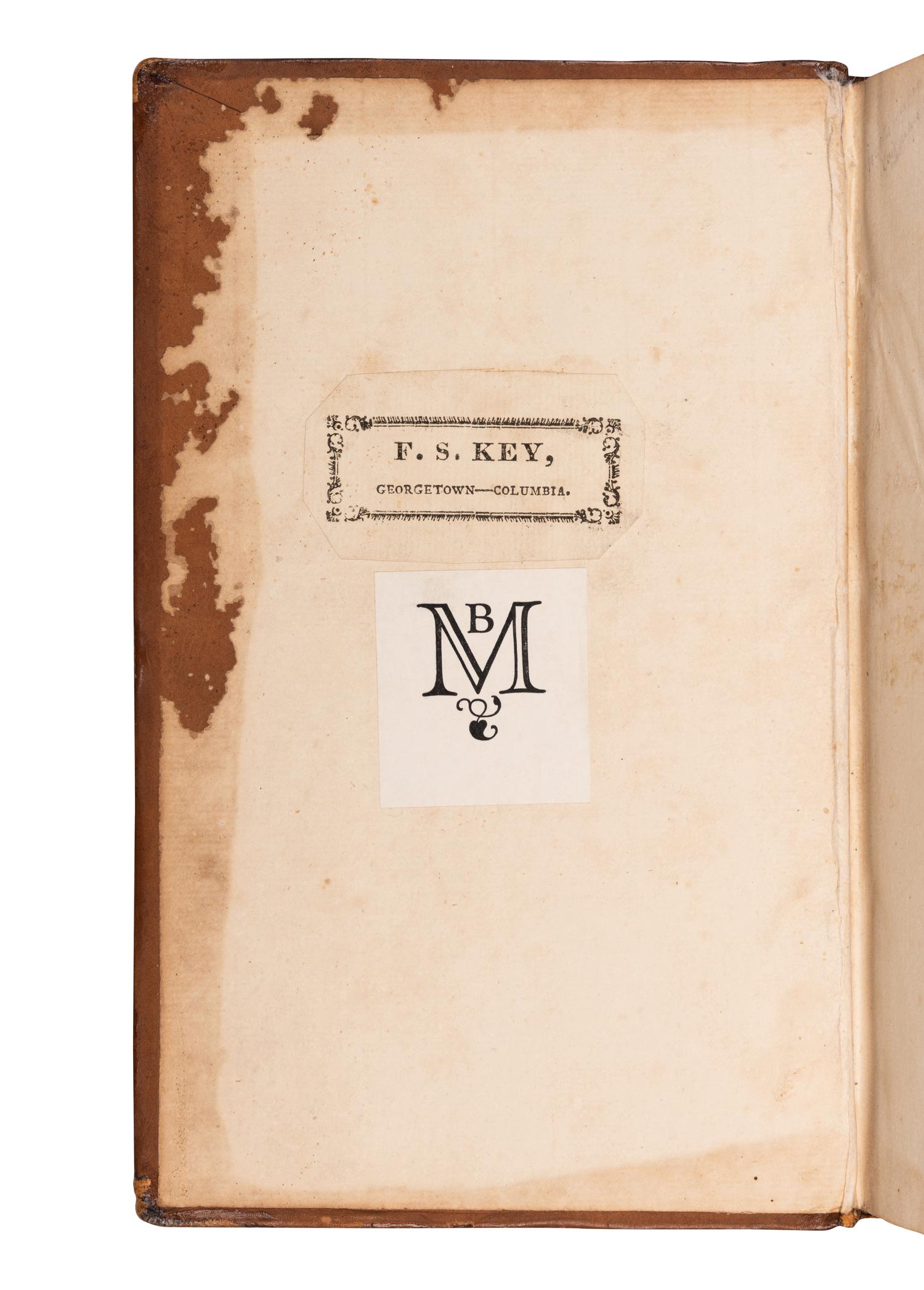 [KEY, Francis Scott (1779-1843), his copy]. CROKE, Sir George. Reports of Sir George Croke, Knight, formerly one of the Justices of the Courts of King's-Bench and Common-Pleas of such Select Cases as were Adjudged in the Said Courts during the Reign of James the First… Dublin: E. Lynch et al, 1792