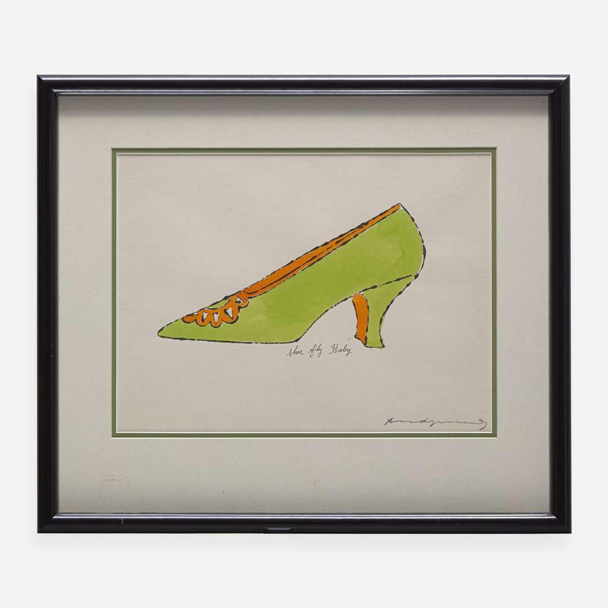 Andy Warhol (American, 1928-1987) Shoe Fly Baby from A La Recherche du Shoe Perdu