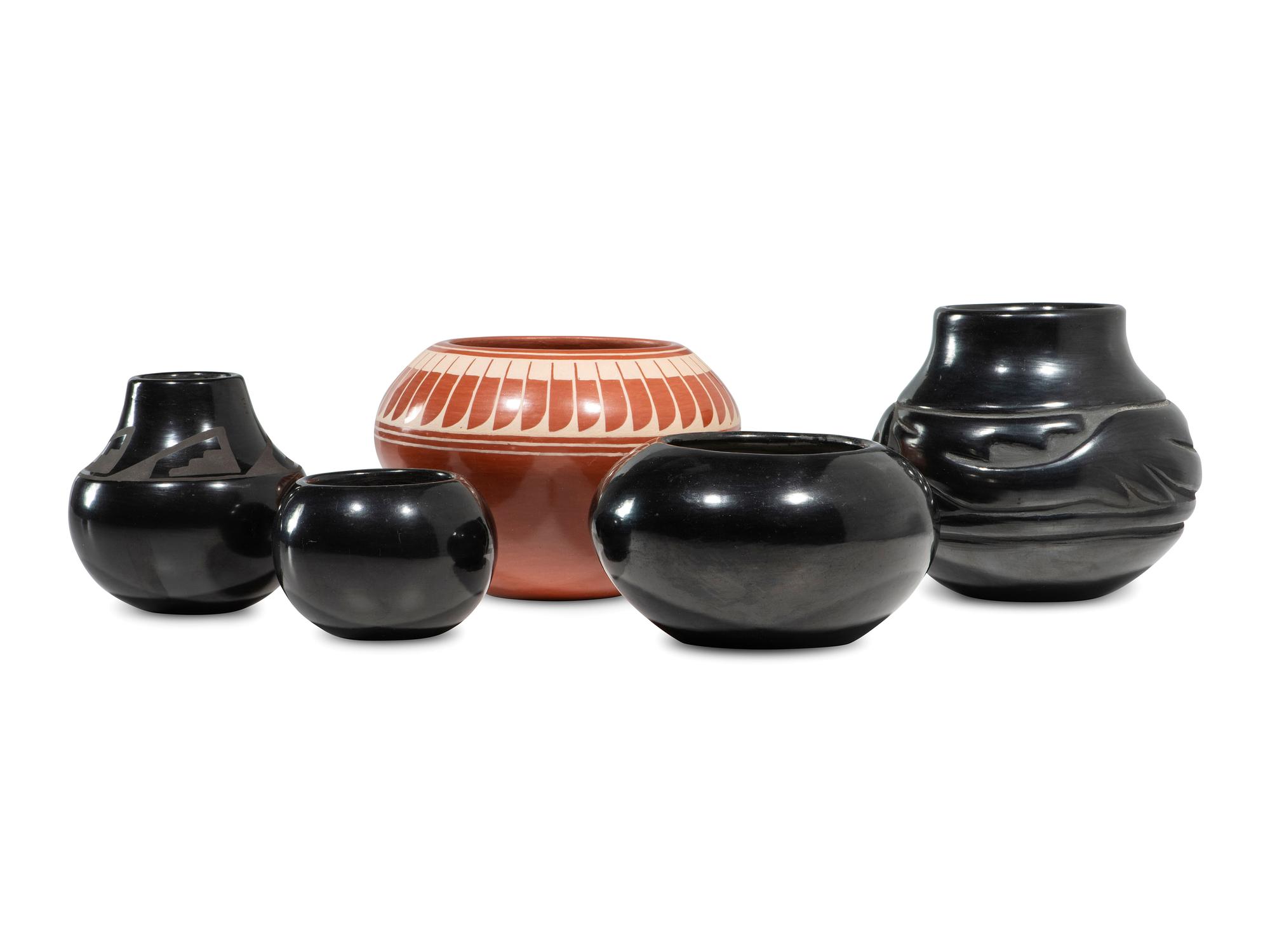 Santa Clara and San Ildefonso Pottery