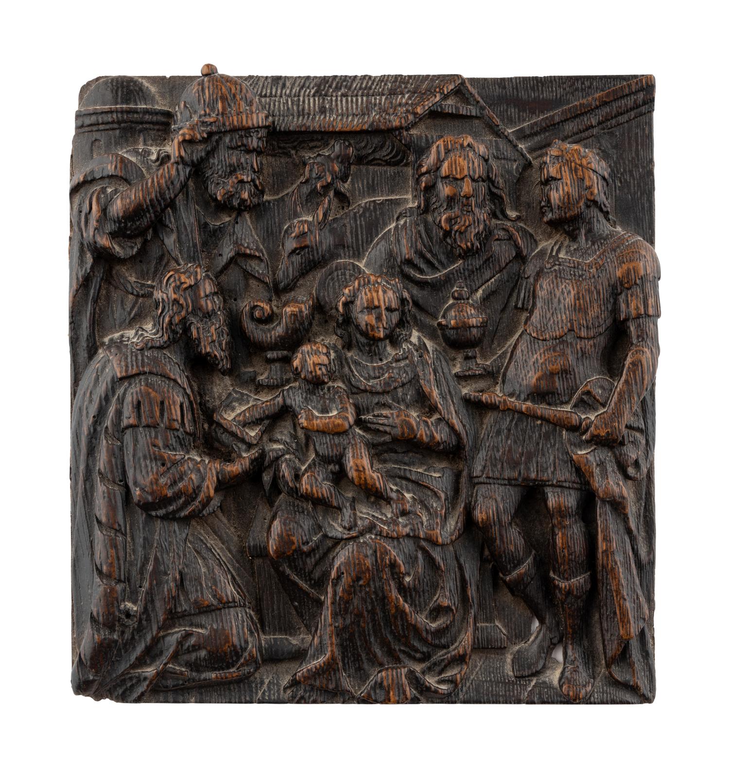 A Flemish Carved Oak Panel