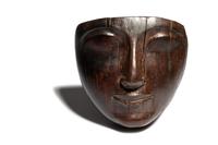 An Egyptian Wood Mummy Mask