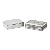 Two Silver Table Boxes