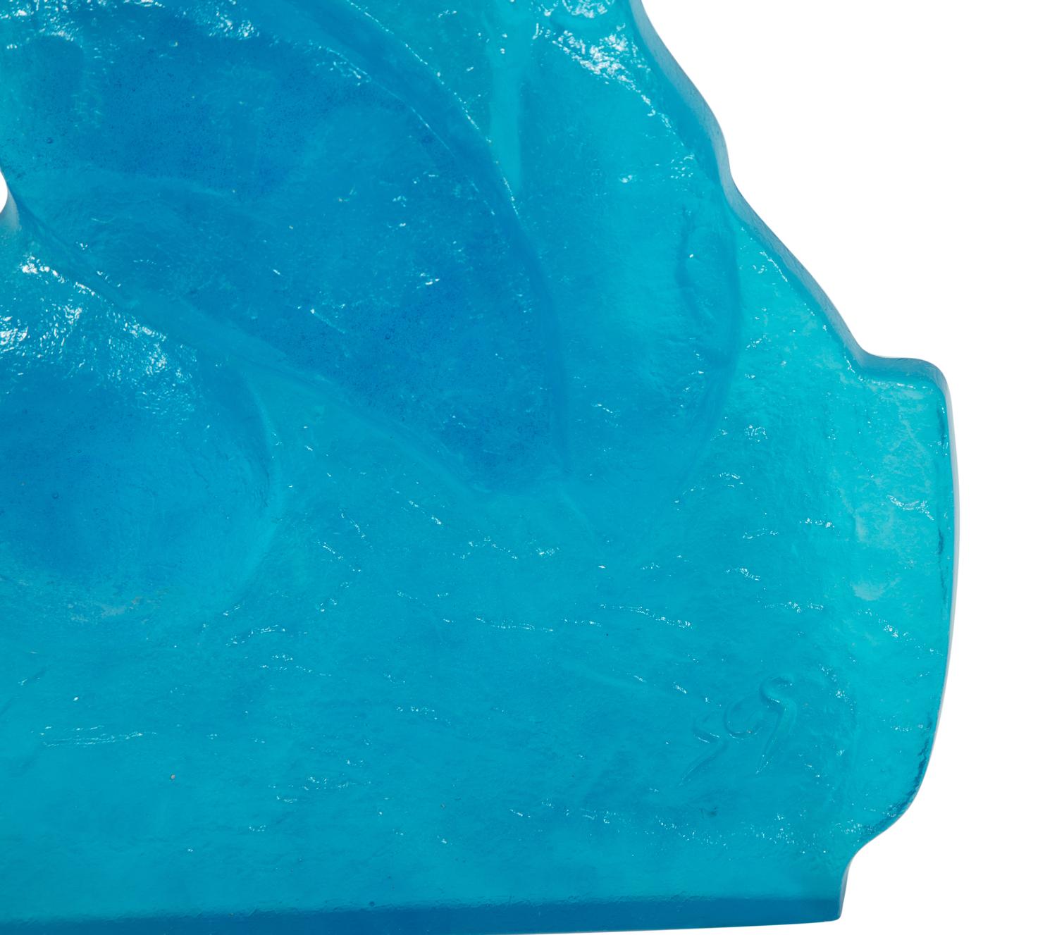 A Daum Pâte de Verre Confidences Sculpture