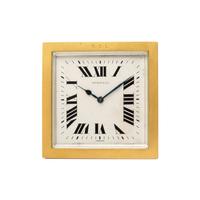 TIFFANY & CO., FRANCE, BRASS DESK CLOCK