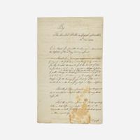 [Americana] Franklin, Benjamin Autograph Letter, signed