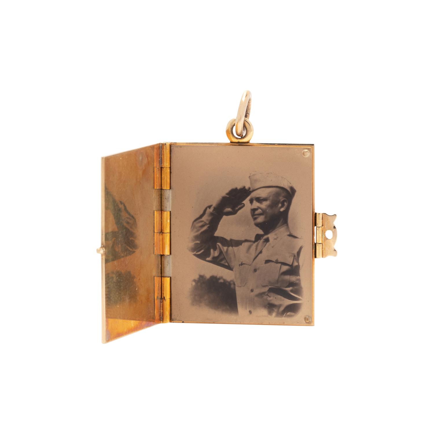 THE 'MAMIE EISENHOWER' YELLOW GOLD LOCKET CHARM