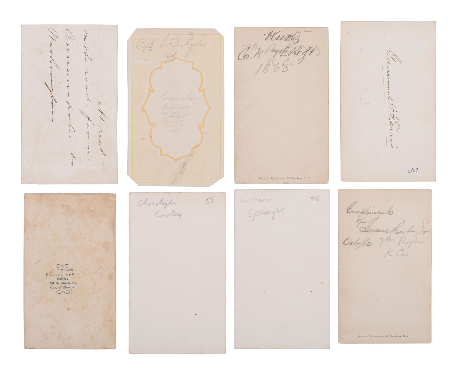[CIVIL WAR]. A group of 25 CDVs of members of the 7th New York State Militia, incl. Cos. D, E, F, and K.