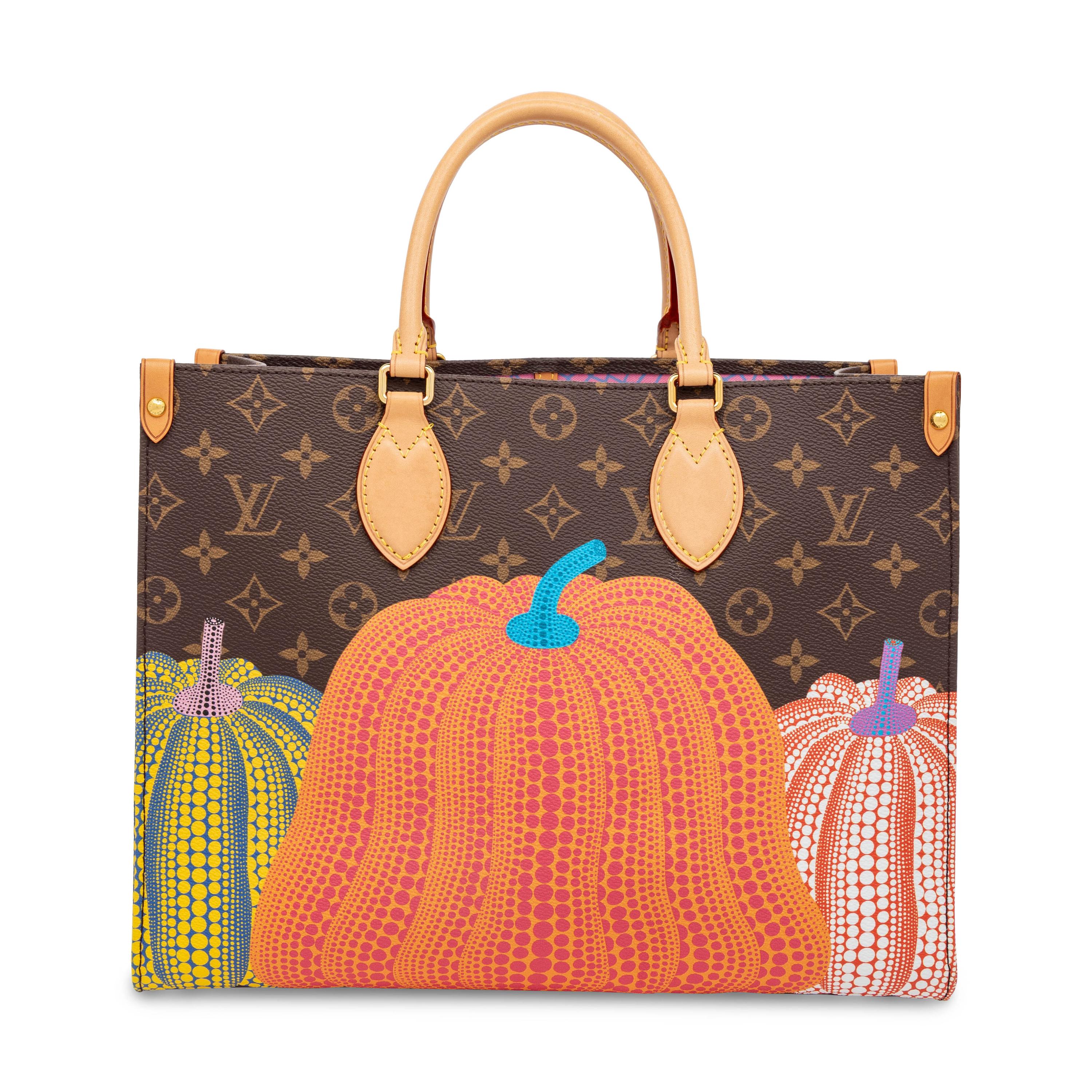 Louis Vuitton x Yayoi Kusama, Pumpkin-Print OnTheGo MM Tote