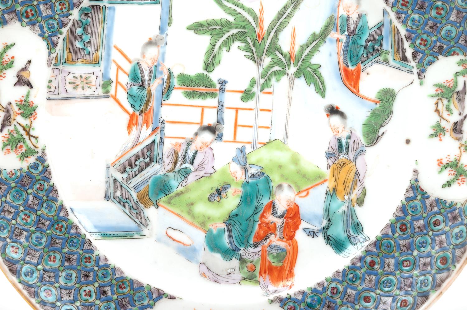 Four Chinese Porcelain Plates