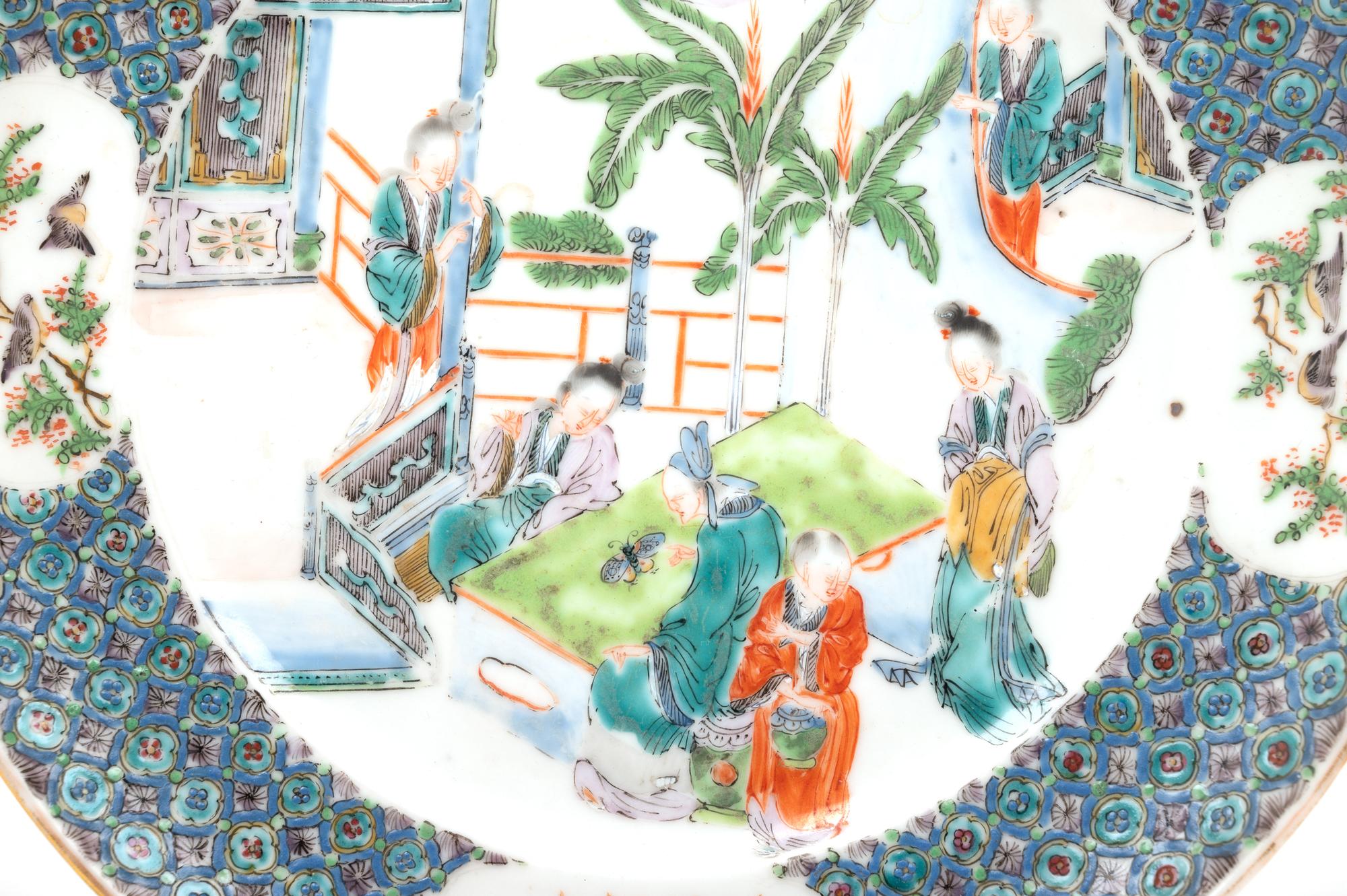 Four Chinese Porcelain Plates