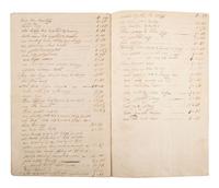 [AFRICAN AMERICANA]. Bill of property listing "one black servant boy about 19 years."