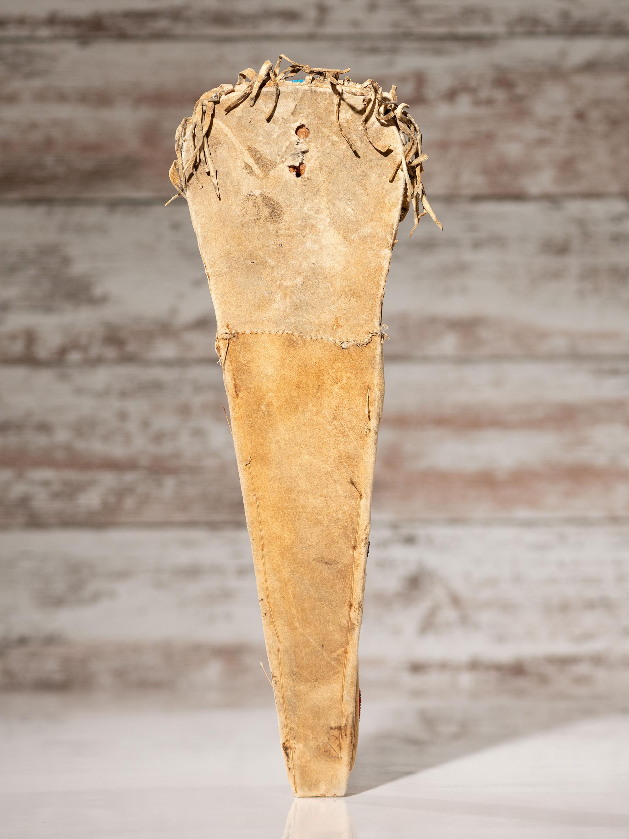 Umatilla Beaded Hide Doll Cradle