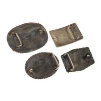 Group of Navajo Silver Belt Buckles
