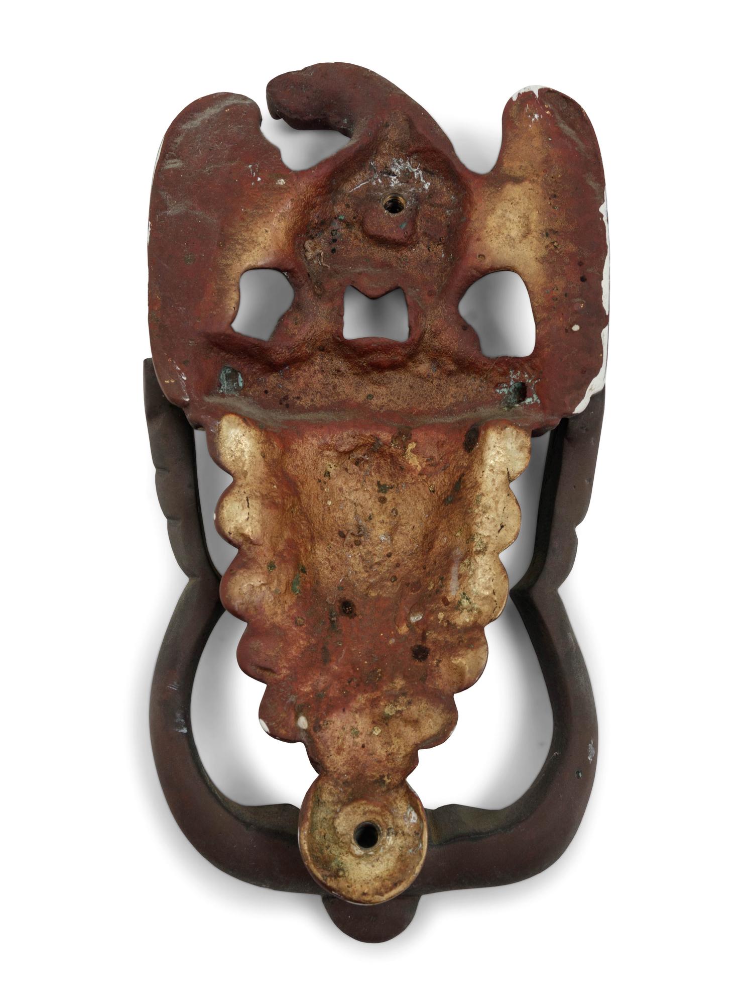 A Patinated Bronze "Eagle" Door Knocker