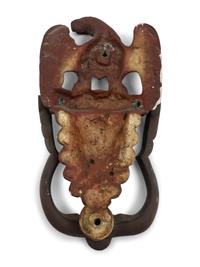 A Patinated Bronze "Eagle" Door Knocker