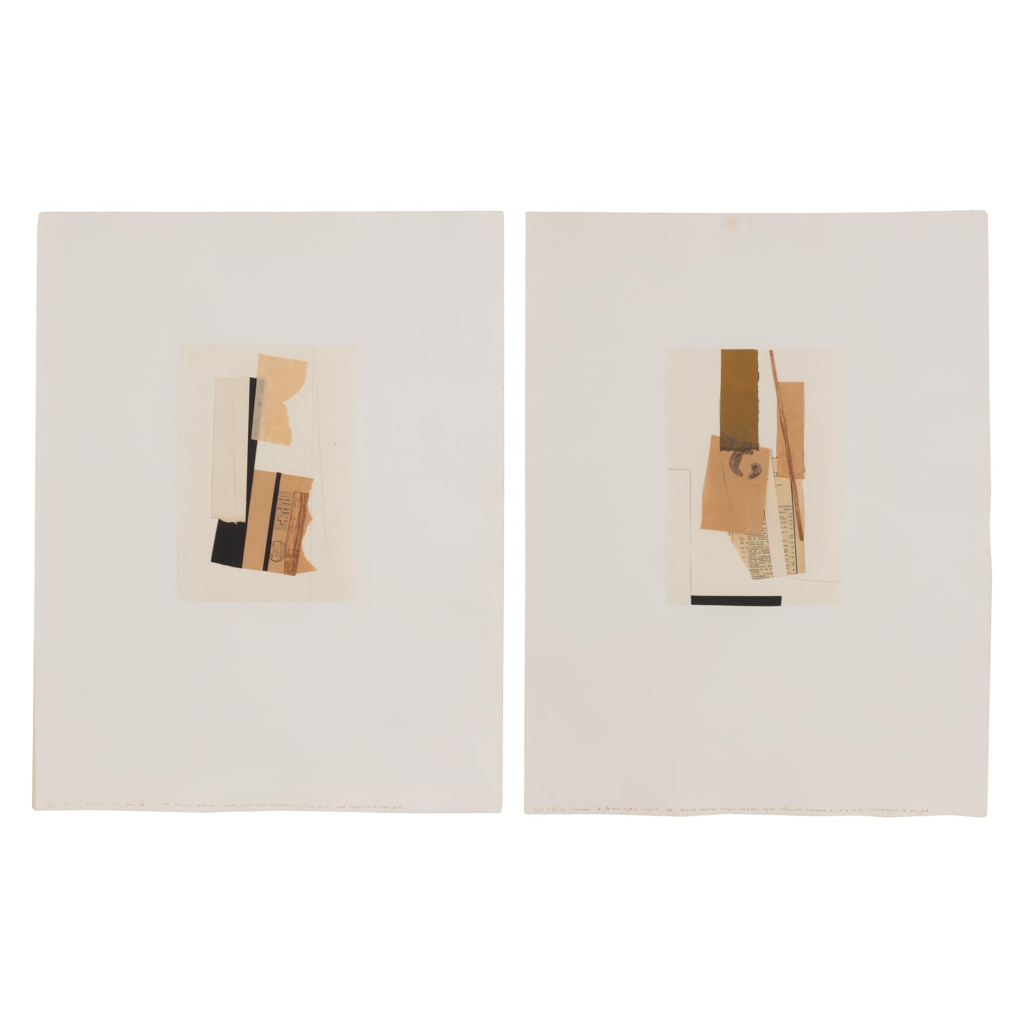 Untitled and Untitled (a pair of works), 1980