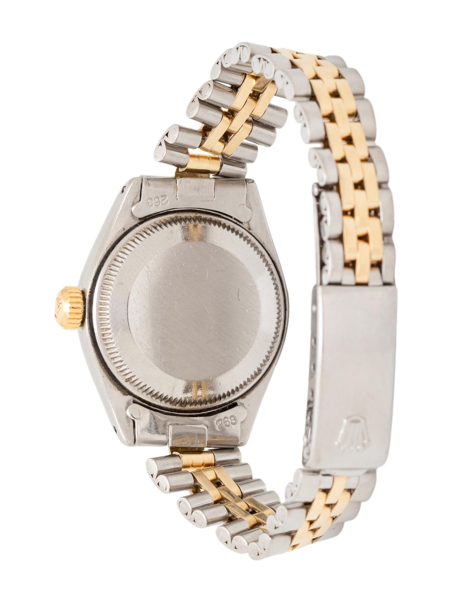 ROLEX, REF. 6917 18K YELLOW GOLD AND STAINLESS STEEL 'OYSTER PERPETUAL DATE' WRISTWATCH