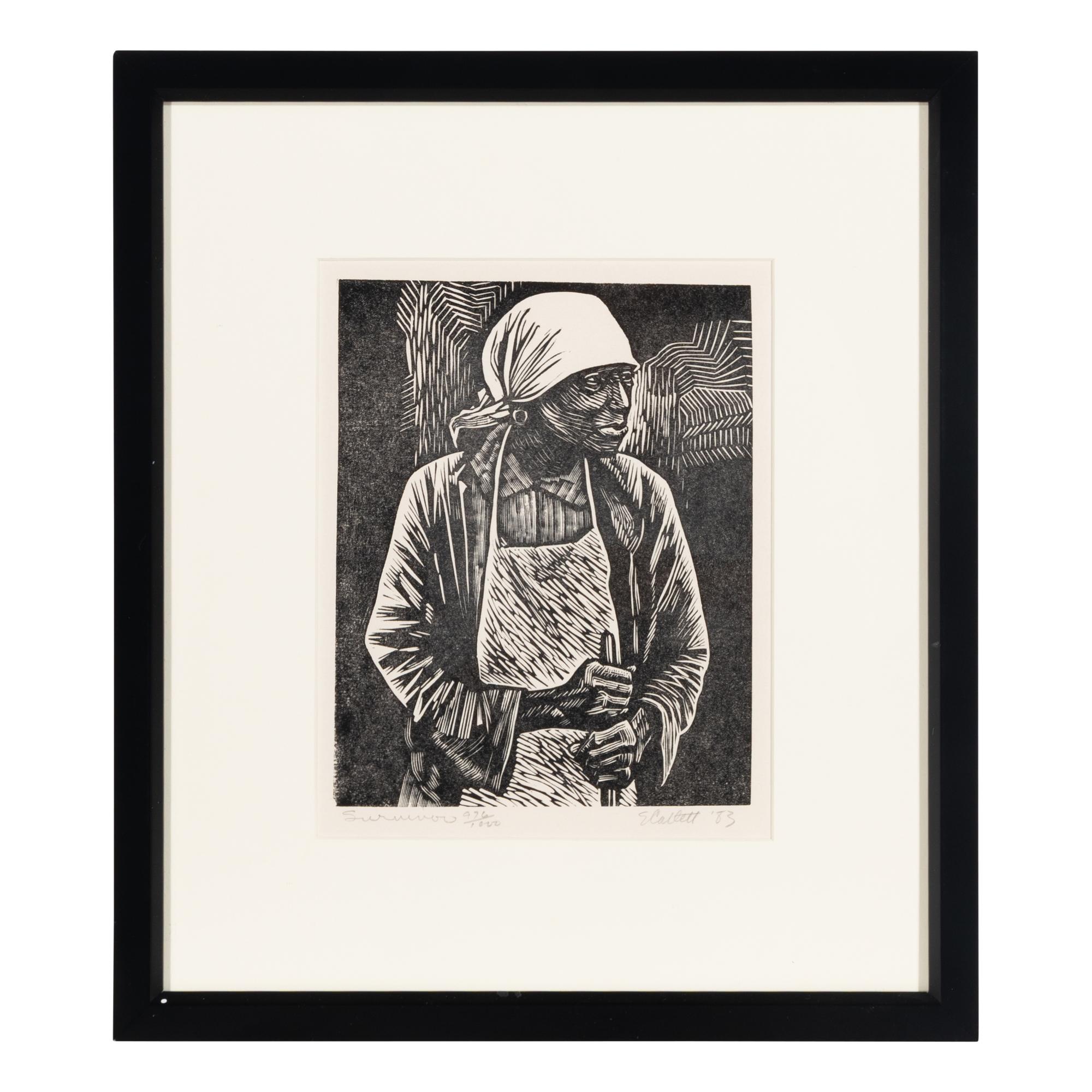 Elizabeth Catlett (American, 1915-2012) — Survivor, 1983