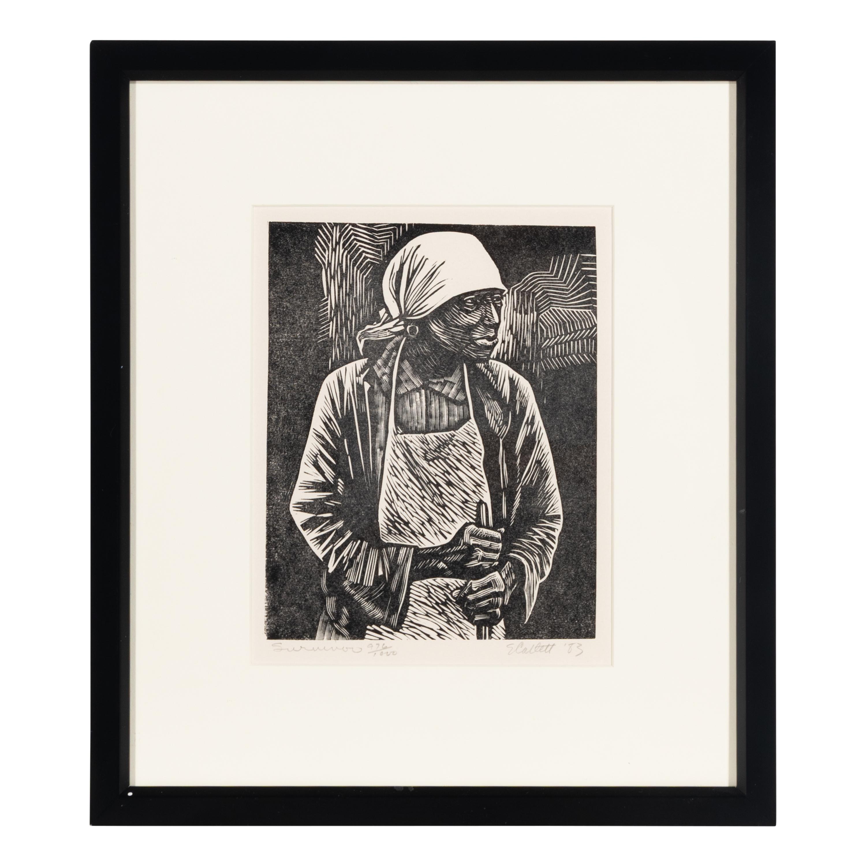 Elizabeth Catlett (American, 1915-2012) — Survivor, 1983