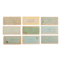[African Americana] Group of Nine Stereoviews, African American Subjects and Troops