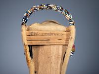 Chiricahua Apache Beaded Hide Toy Cradle