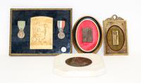 A Group of Four 19th Century Bronze Reliefs. Largest frame 9 1/2 x 12 1/2 inches.
