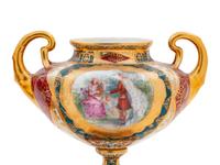 A Pair of Vienna Style Transfer-Printed Porcelain Vases