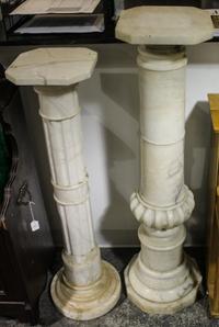 A Continental Marble Column Height 44 1/4 inches.