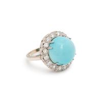 TURQUOISE AND DIAMOND RING