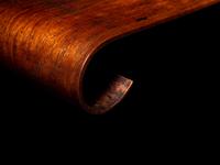 A Rosewood Scroll-Form Stand