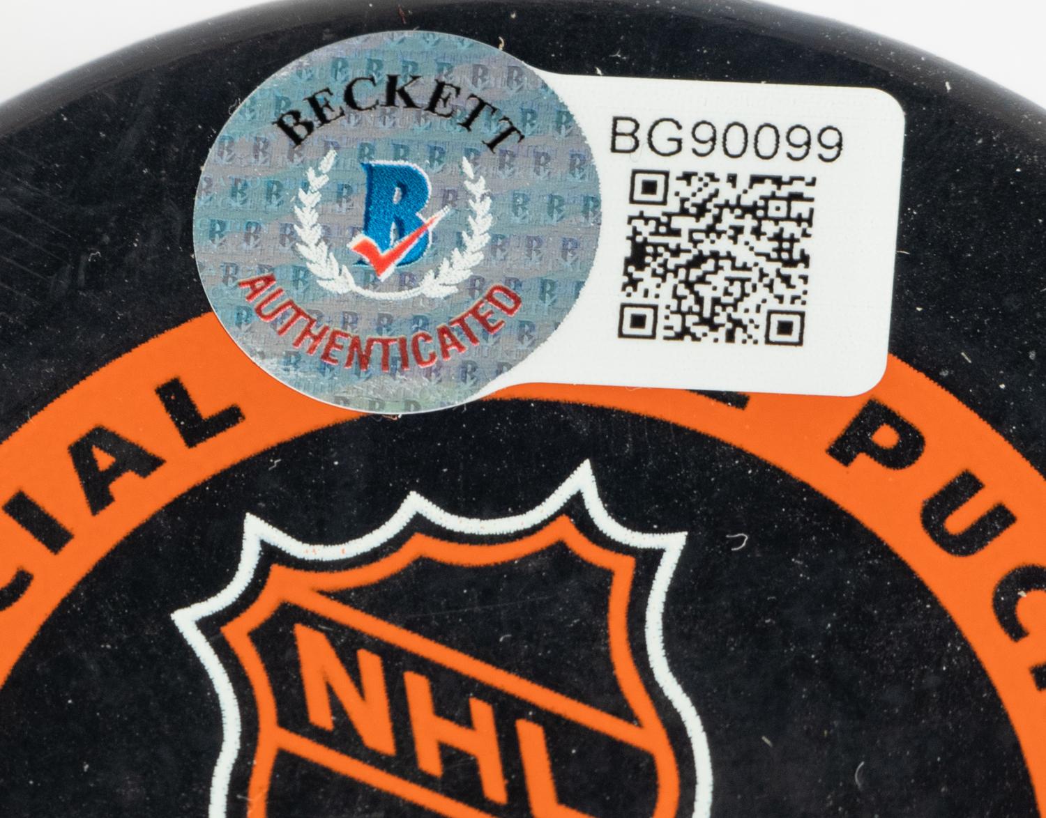 A Group of Maurice Richard and Jean Béliveau Montreal Canadiens Signed Autograph Hockey Pucks (Beckett Authentication Services BAS Certified)