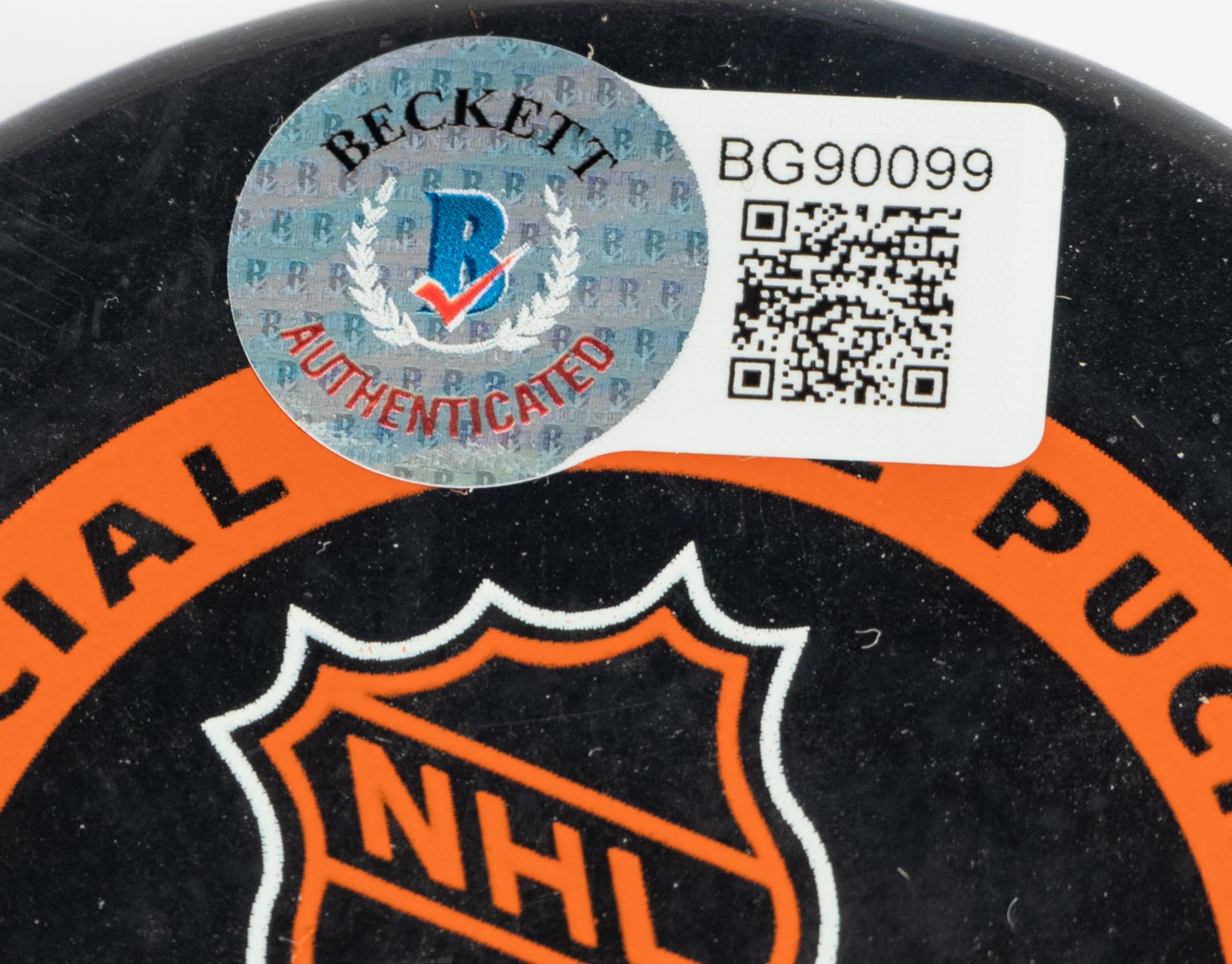 A Group of Maurice Richard and Jean Béliveau Montreal Canadiens Signed Autograph Hockey Pucks (Beckett Authentication Services BAS Certified)