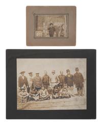 [EARLY PHOTOGRAPHY - OCCUPATIONAL]. 3 photographs, incl. by CDV of painters and a wallpaper hanger.
