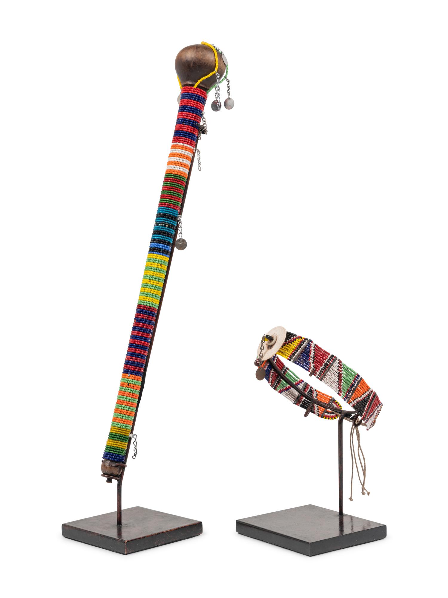 Two Yoruba Beaded Articles