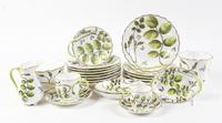 A Royal Worcester Partial Porcelain Dessert Service Diameter of dessert dish 8 inches. — 20TH CENTURY