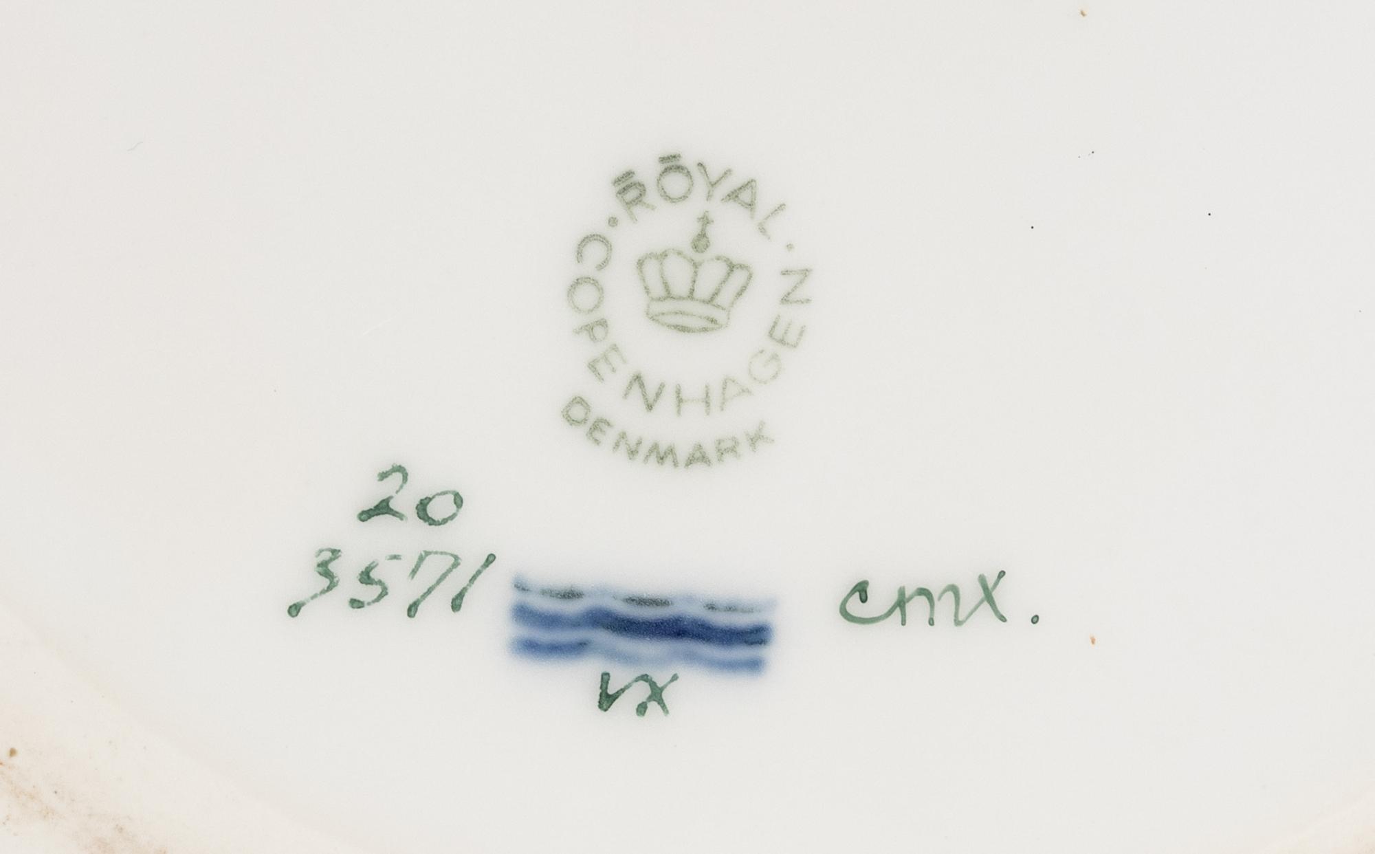 A Royal Copenhagen Flora Danica Porcelain Cache Pot