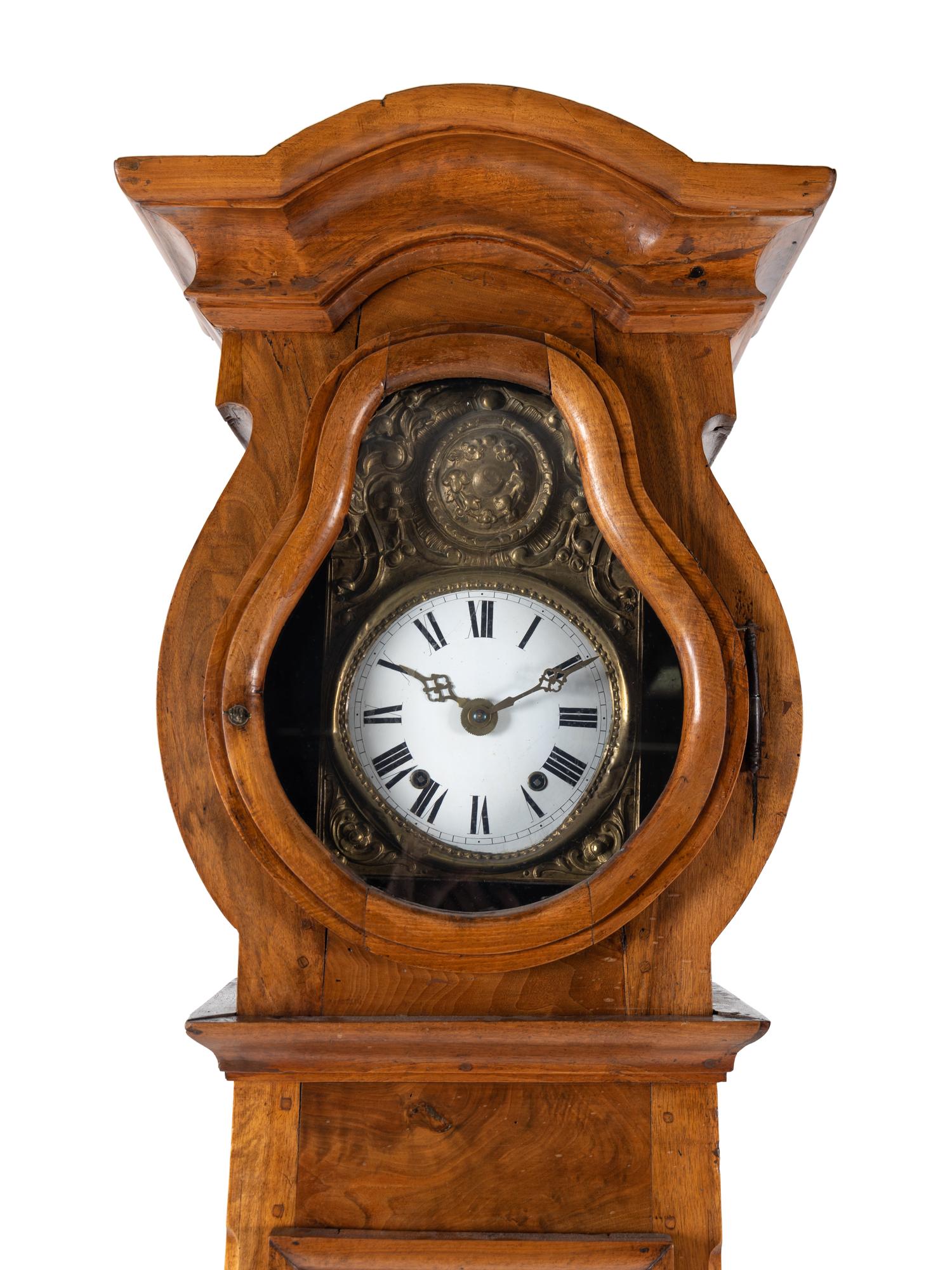 A French Walnut Tall Case Clock