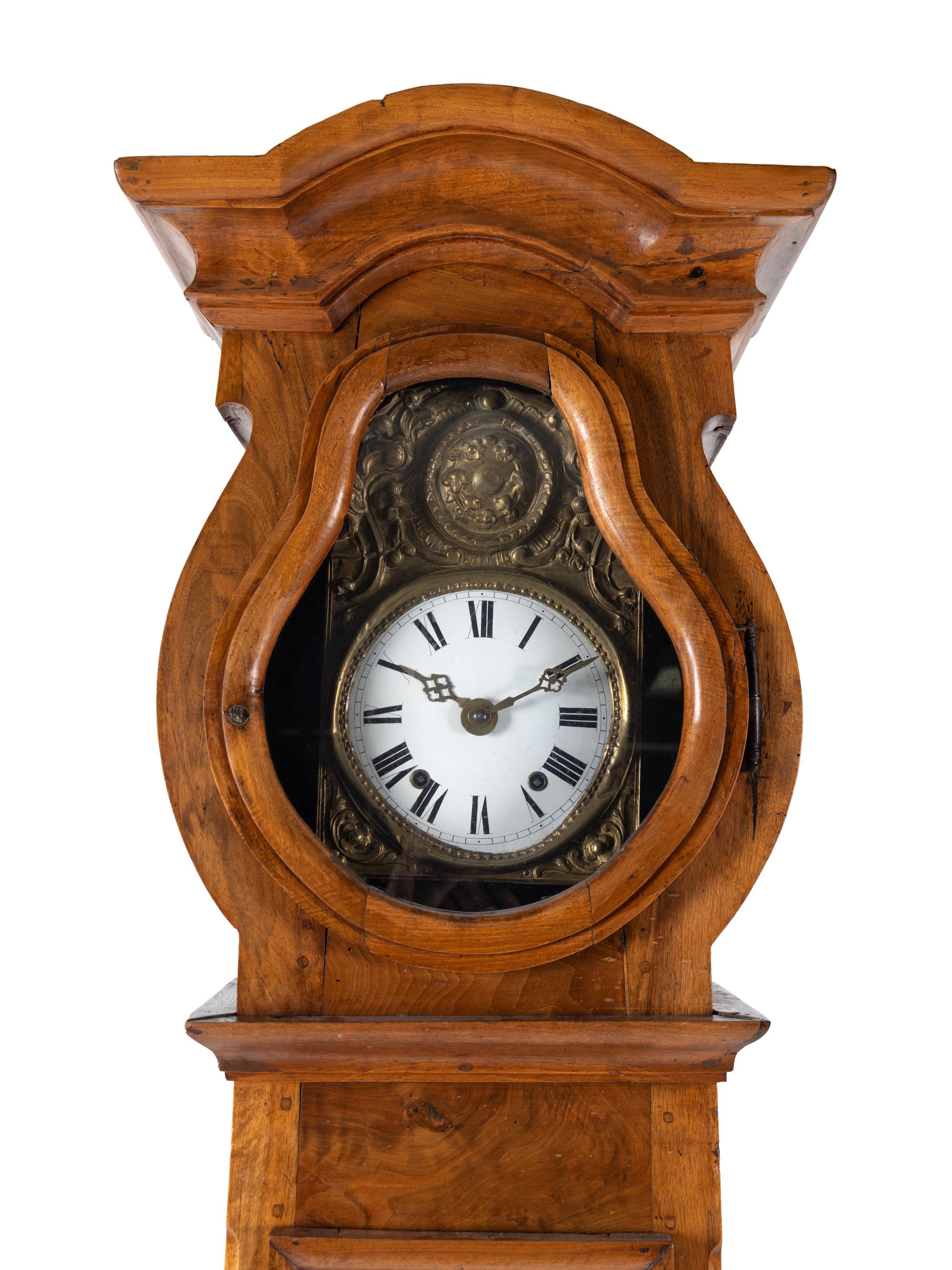 A French Walnut Tall Case Clock