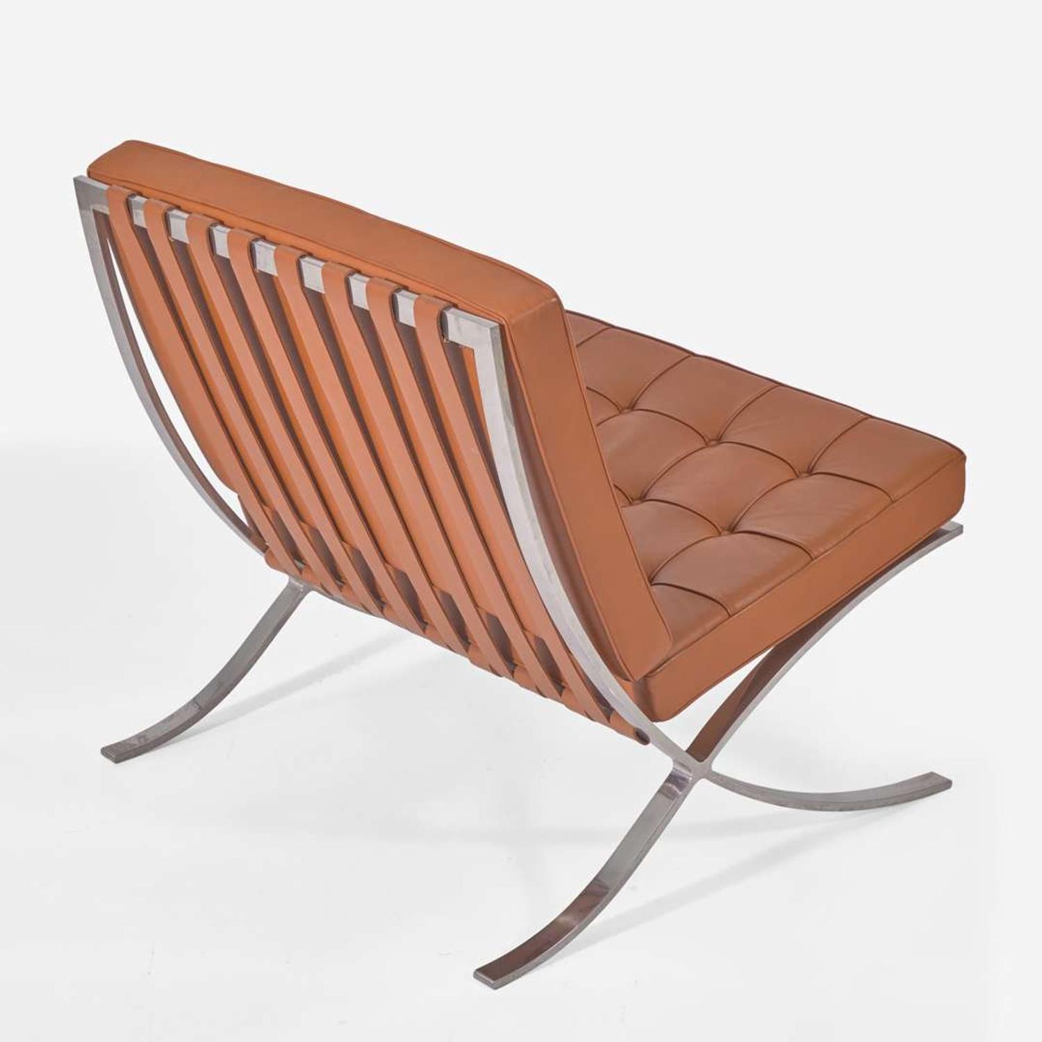 Ludwig Mies van der Rohe (German-American, 1886-1969) Pair of "Barcelona" Chairs, Knoll International, USA, designed 1929, the present lot circa 1970s