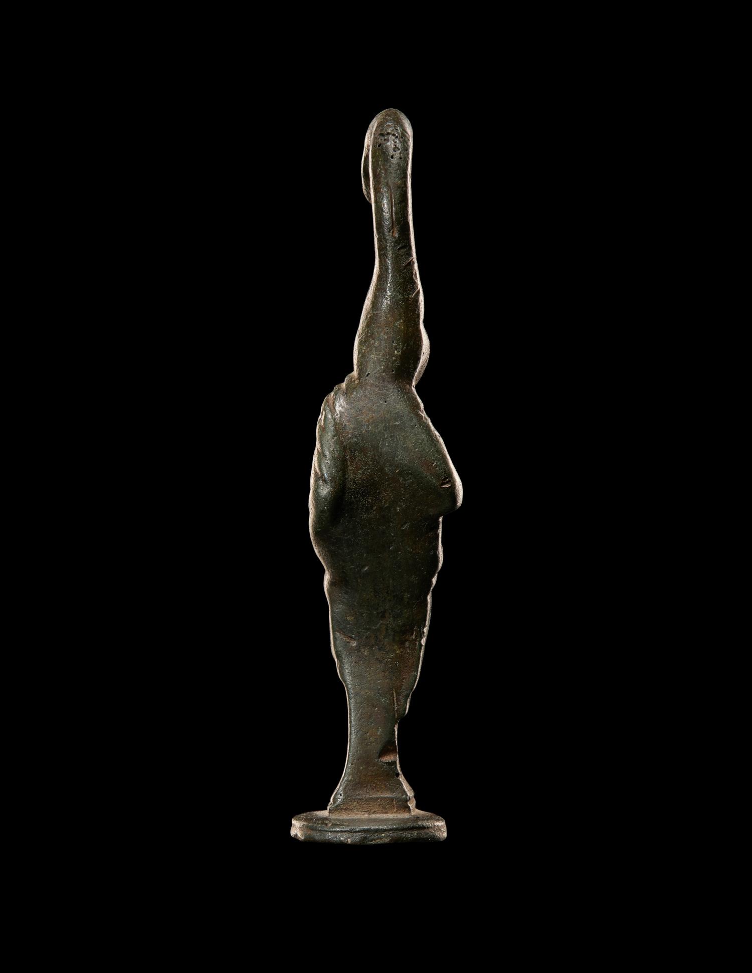 A Roman Bronze Herm Finial