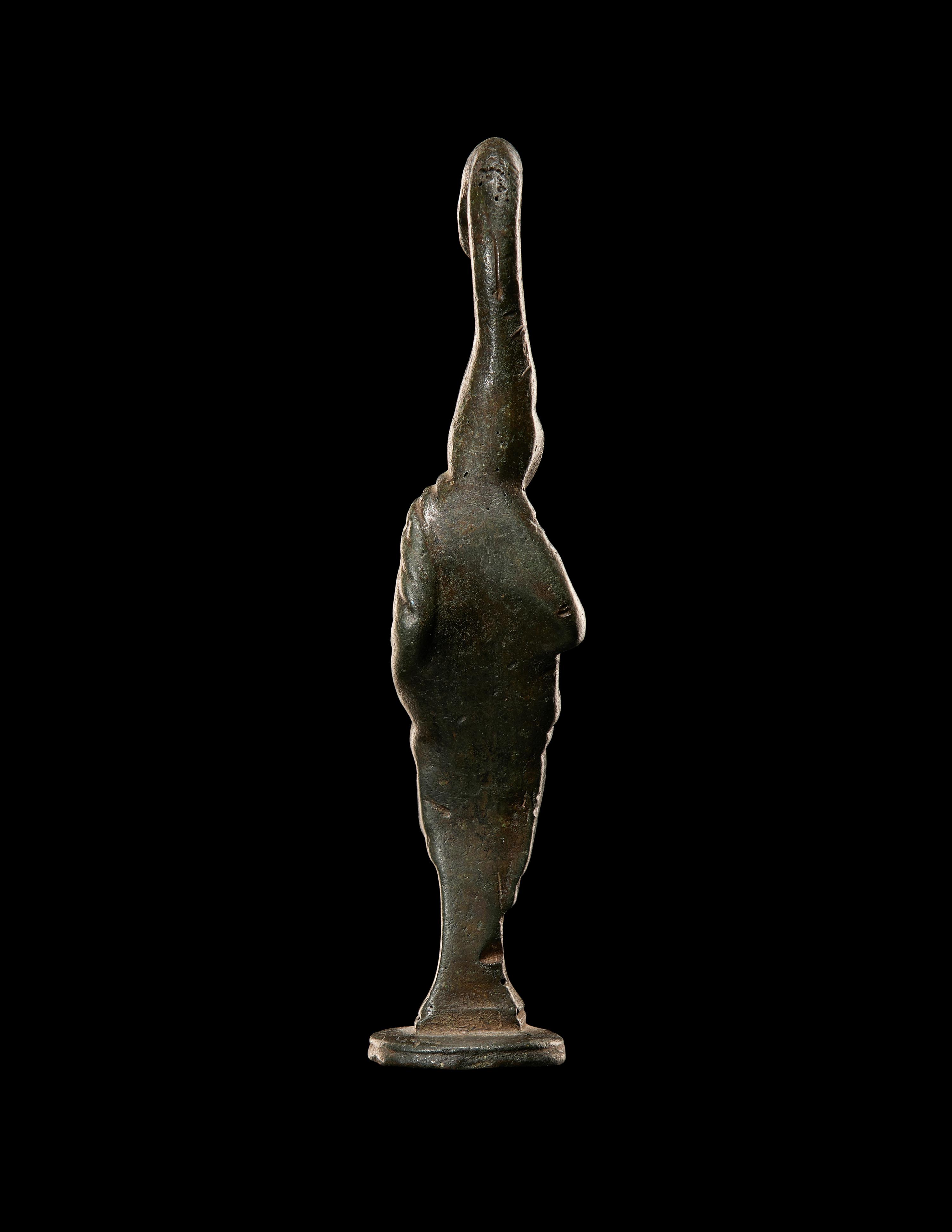 A Roman Bronze Herm Finial