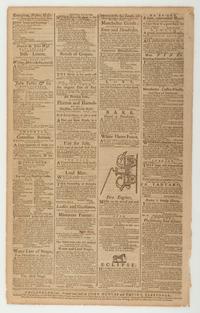 [WASHINGTON, George (1732-1799)]. The Pennsylvania Packet, and Daily Advertiser . No. 3197. Philadelphia: John Dunlap and David C. Claypoole, 30 April 1789.