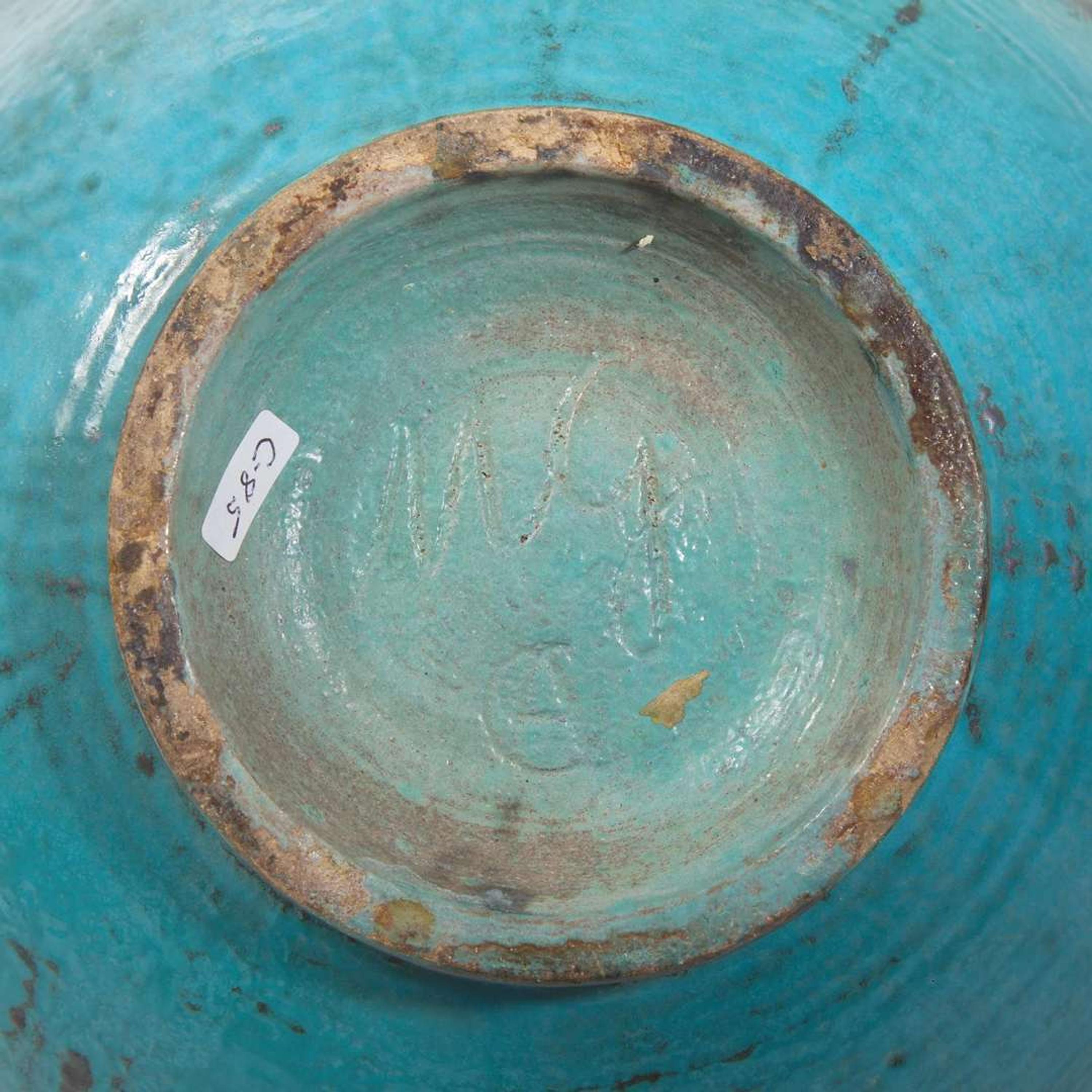 Maija Grotell (Finnish-American, 1899-1973) Large Footed Bowl, USA, 1940s