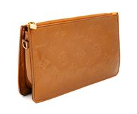 Louis Vuitton Bronze Monogram Vernis Lexington Pochette, 2000s 4.75" H x 7.75" W x 1.5" D