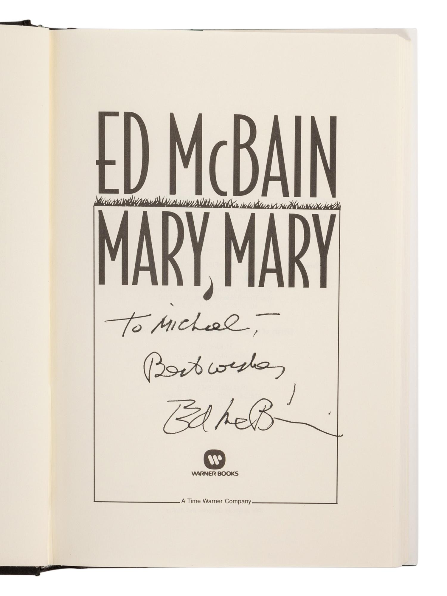 HUNTER, Evan (“Ed McBain”) (1926-2005). A group of 16 works by Hunter, MOST FIRST EDITIONS, MANY SIGNED OR INSCRIBED, comprising: