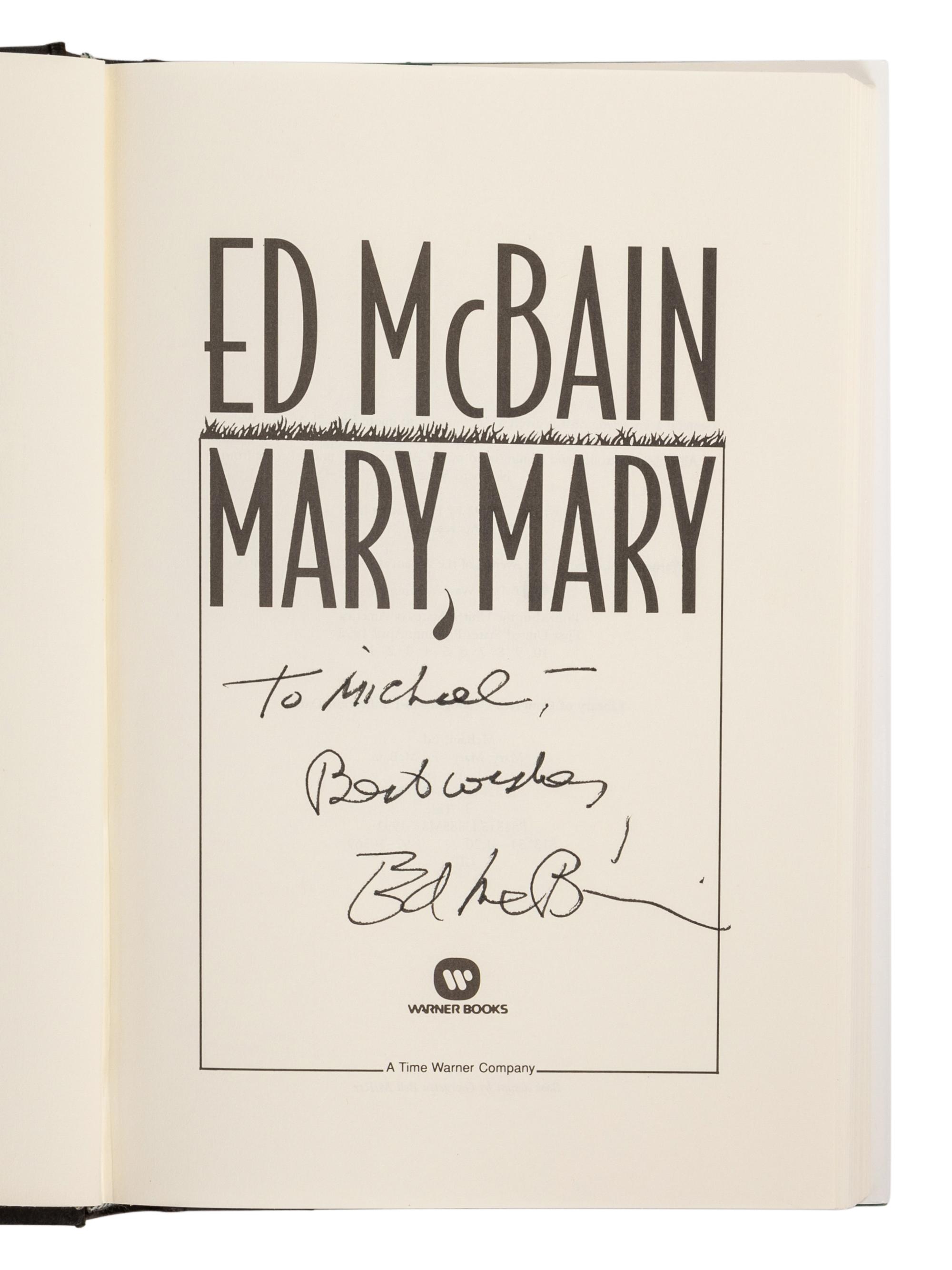 HUNTER, Evan (“Ed McBain”) (1926-2005). A group of 16 works by Hunter, MOST FIRST EDITIONS, MANY SIGNED OR INSCRIBED, comprising: