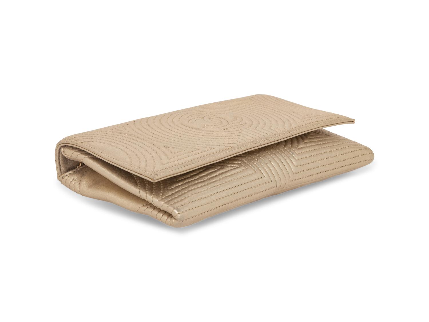 Chanel Metallic Lambskin Clutch, 2015-16